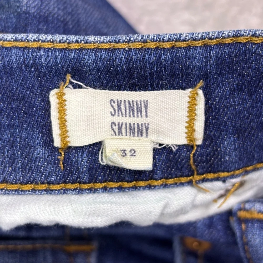 Madewell Women's Skinny Skinny Distressed Blue Jeans Size 32 B7078 HOL14